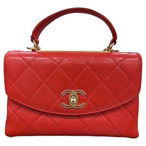 borsa chanel rossa con tracolla